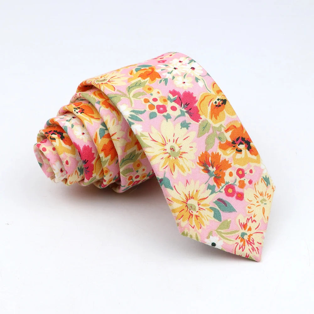 New Floral Tie For Men Women