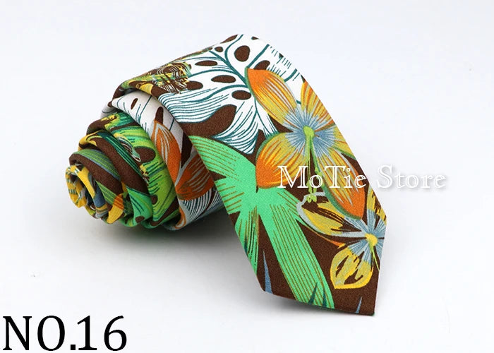 New Floral Tie For Men Women