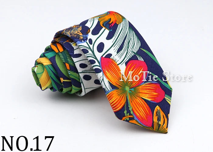 New Floral Tie For Men Women