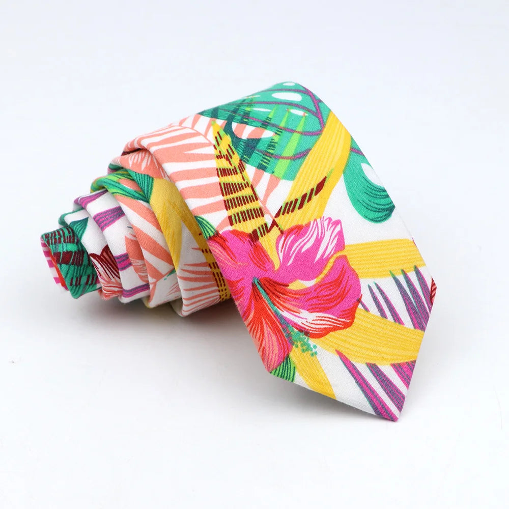 New Floral Tie For Men Women