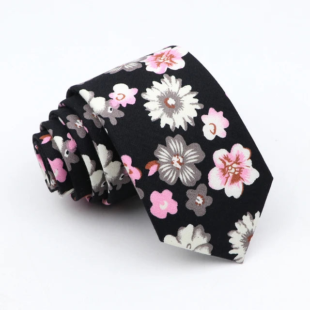 New Floral Tie For Men Women