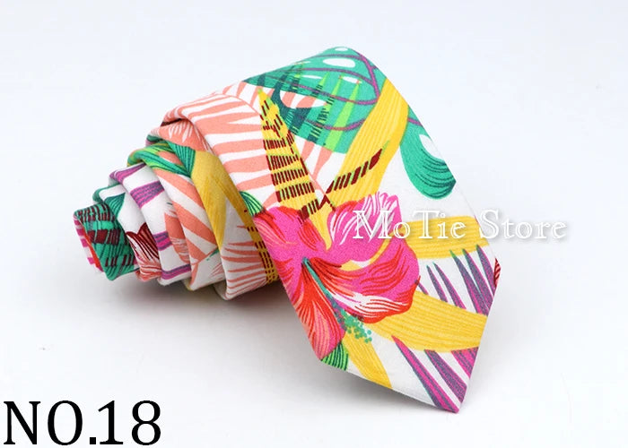 New Floral Tie For Men Women