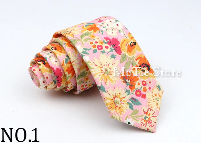 New Floral Tie For Men Women