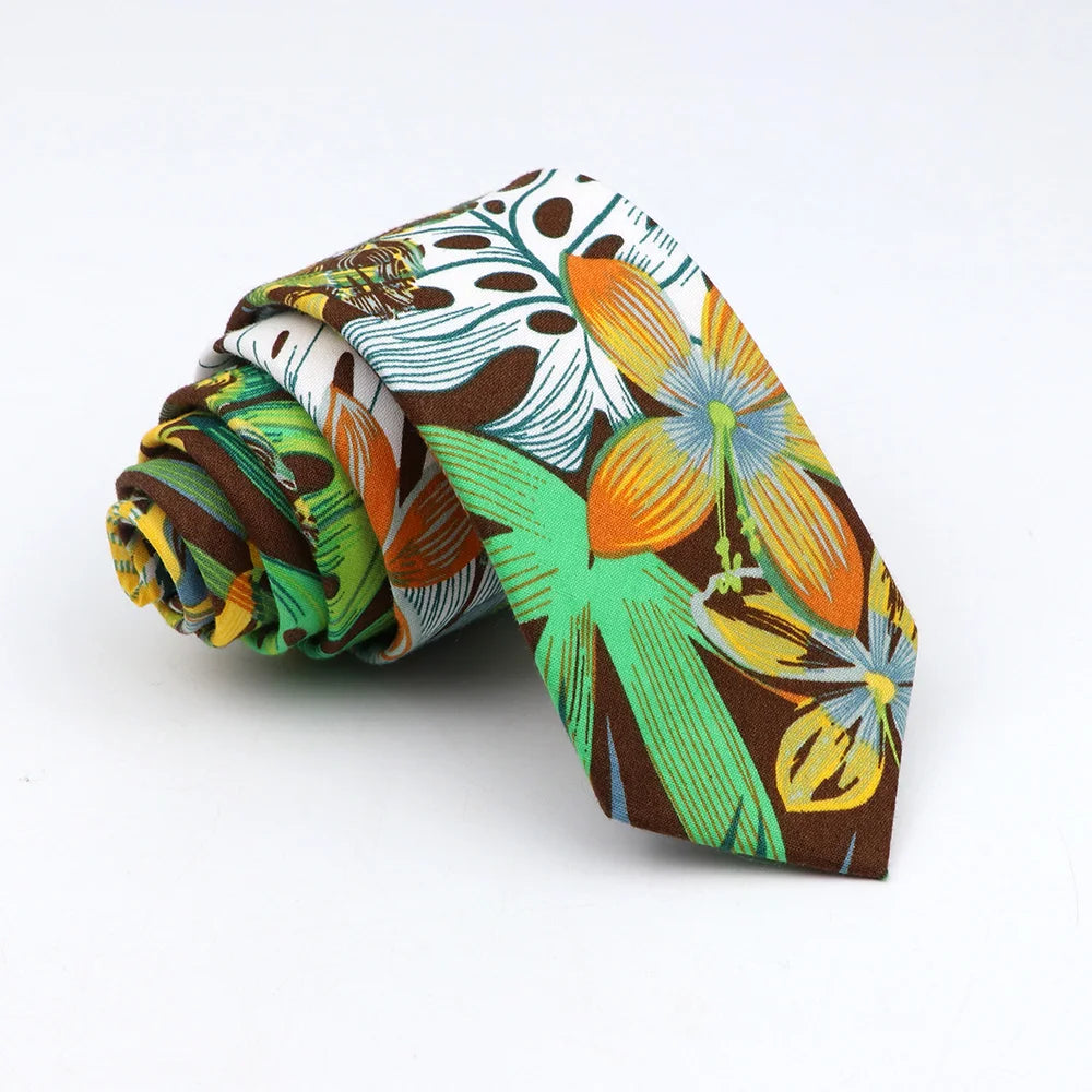 New Floral Tie For Men Women