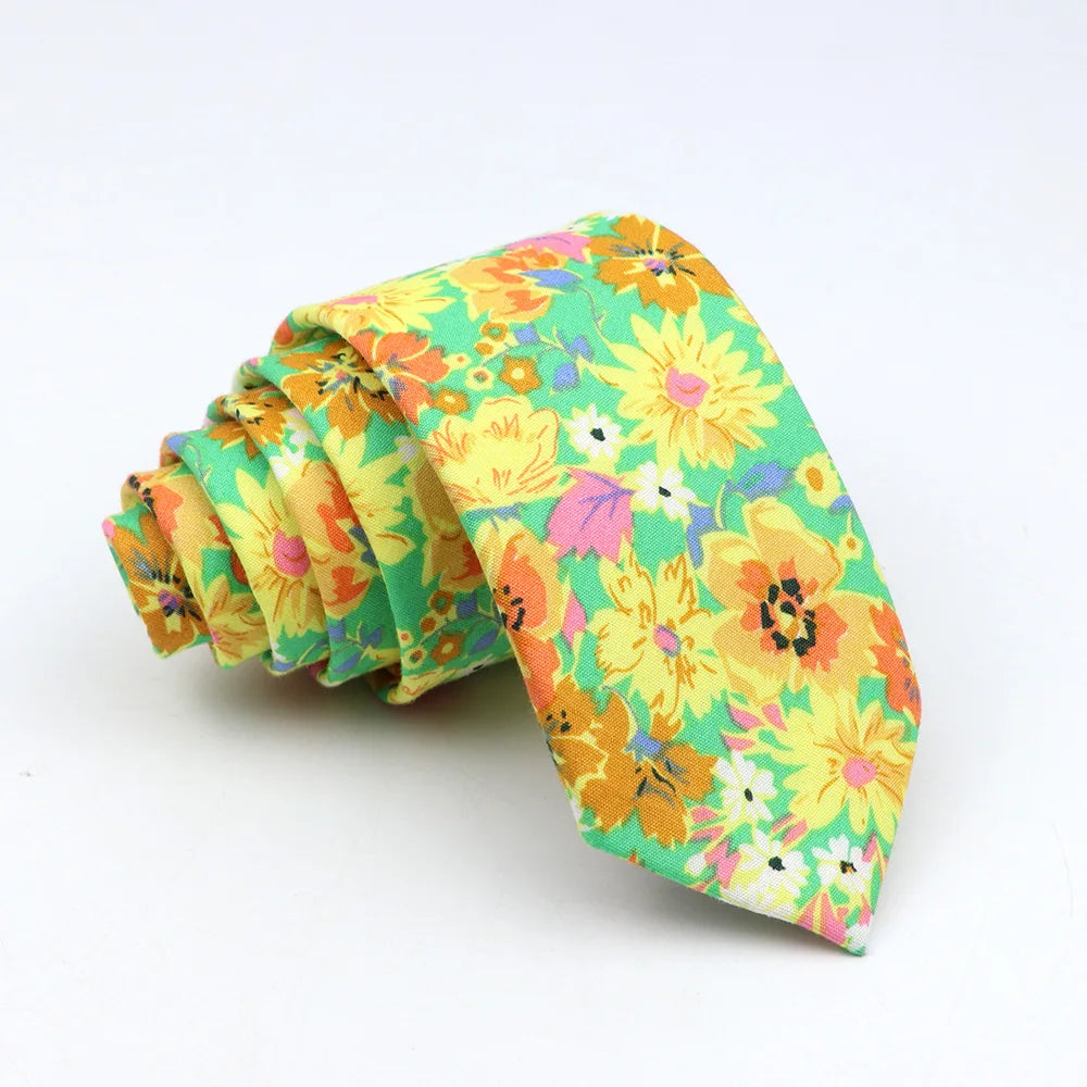 New Floral Tie For Men Women