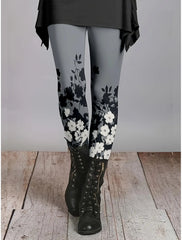 Women's Leggings Natural Floral