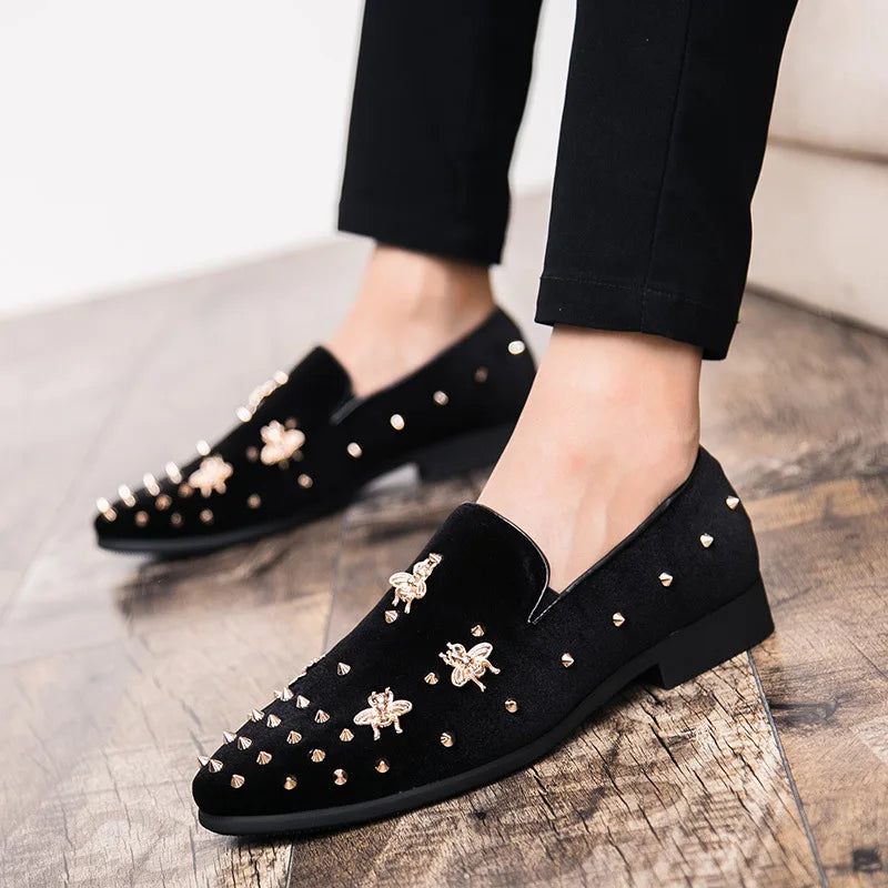 rivets men's dress shoes