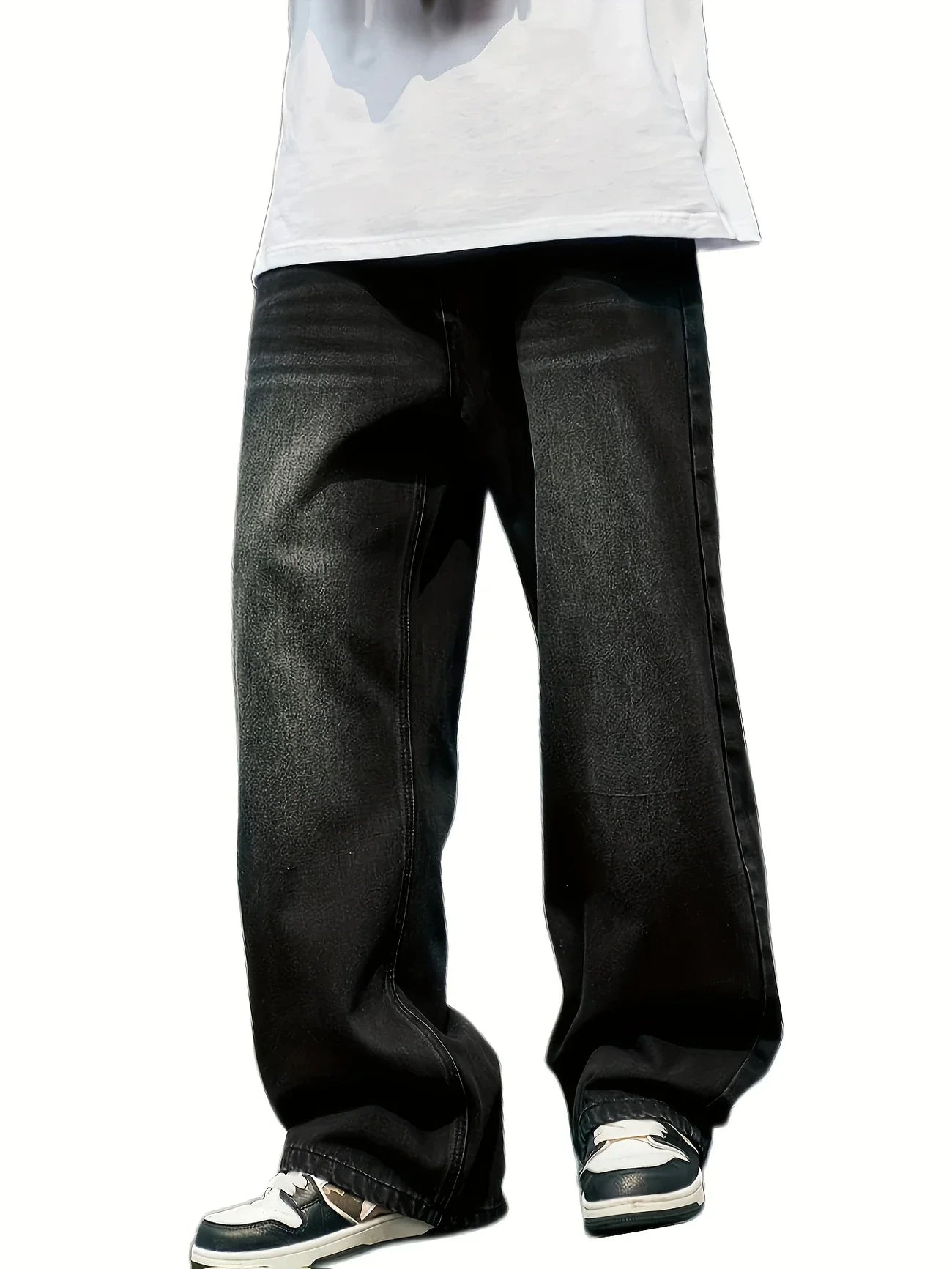 Men'S Skinny Fit Wide Leg