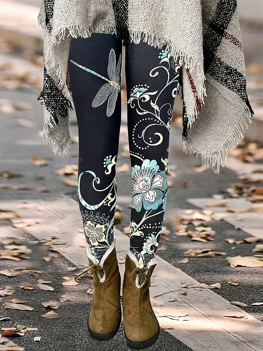 Women's Leggings Natural Floral