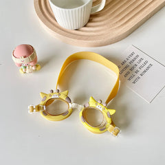 Cute Cartoon Pony Swimming