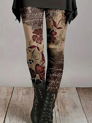 Women's Leggings Natural Floral