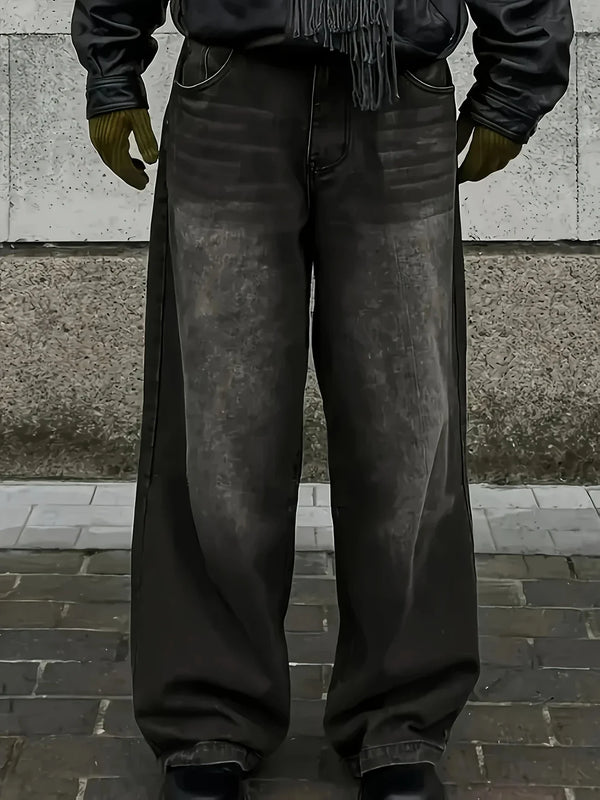 Men'S Skinny Fit Wide Leg