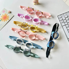 Cute Cartoon Pony Swimming