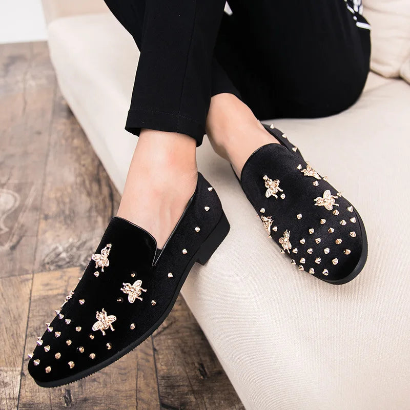 rivets men's dress shoes