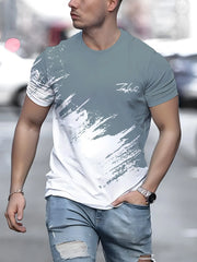 Casual Men's T-Shirt Gradient