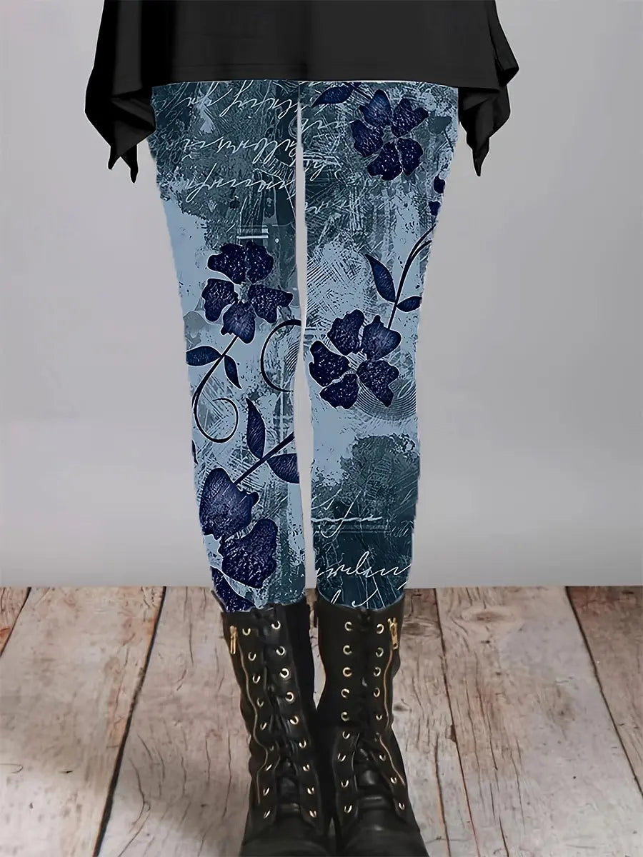 Women's Leggings Natural Floral