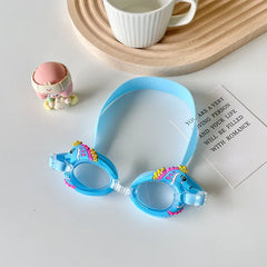 Cute Cartoon Pony Swimming