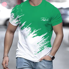 Casual Men's T-Shirt Gradient