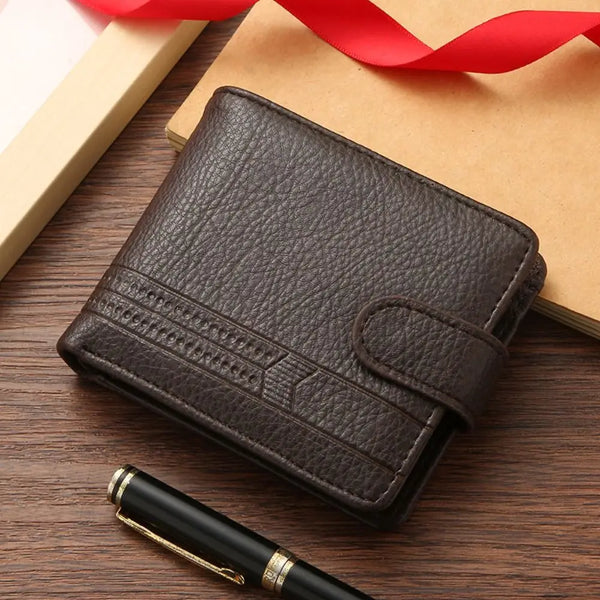 Men Wallets Leather Zipper