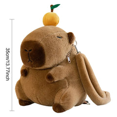Cute Capybara Plush Backpack