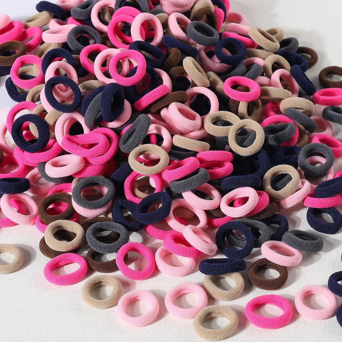 100pcs Girls Elastic Hair Bands