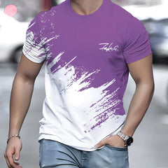 Casual Men's T-Shirt Gradient
