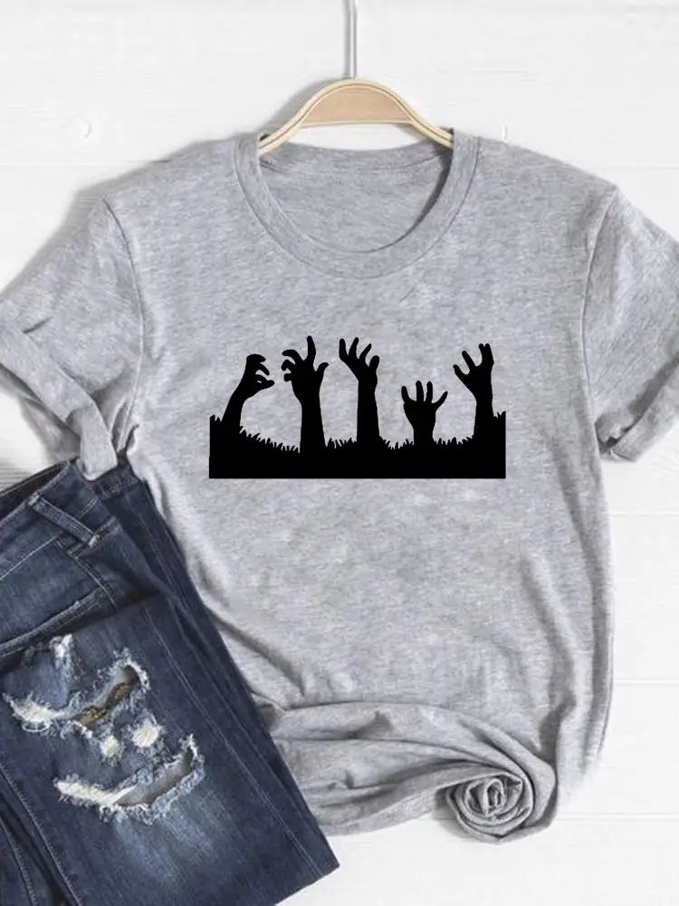 Women Fall Autumn Ladies T-shirt