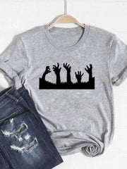 Women Fall Autumn Ladies T-shirt