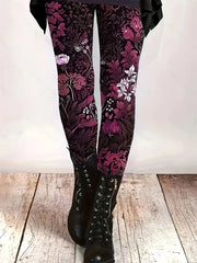 Women's Leggings Natural Floral