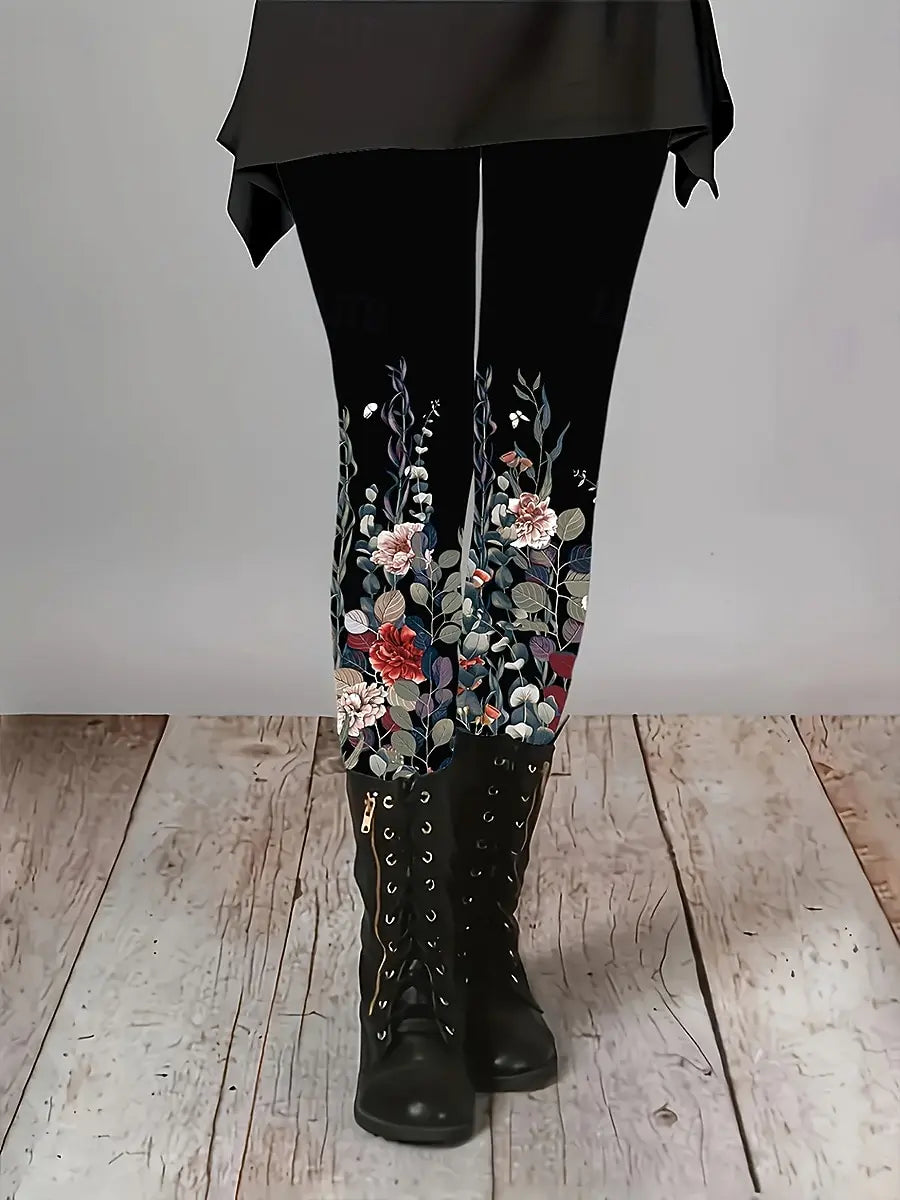Women's Leggings Natural Floral
