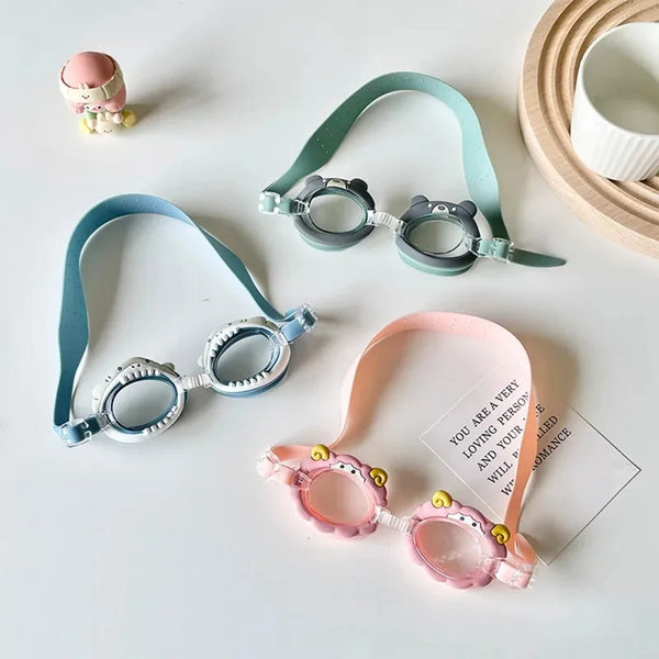 Cute Cartoon Pony Swimming