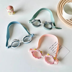 Cute Cartoon Pony Swimming