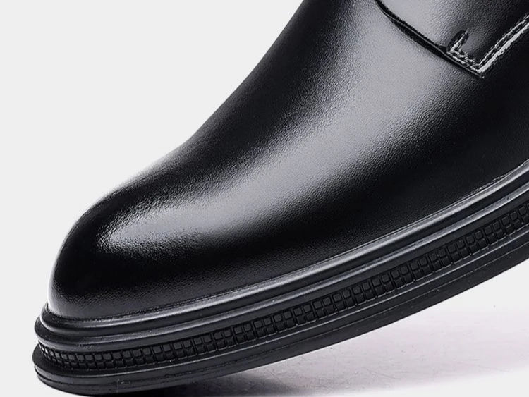 Black Round Toe Lace Up Men's