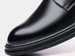 Black Round Toe Lace Up Men's