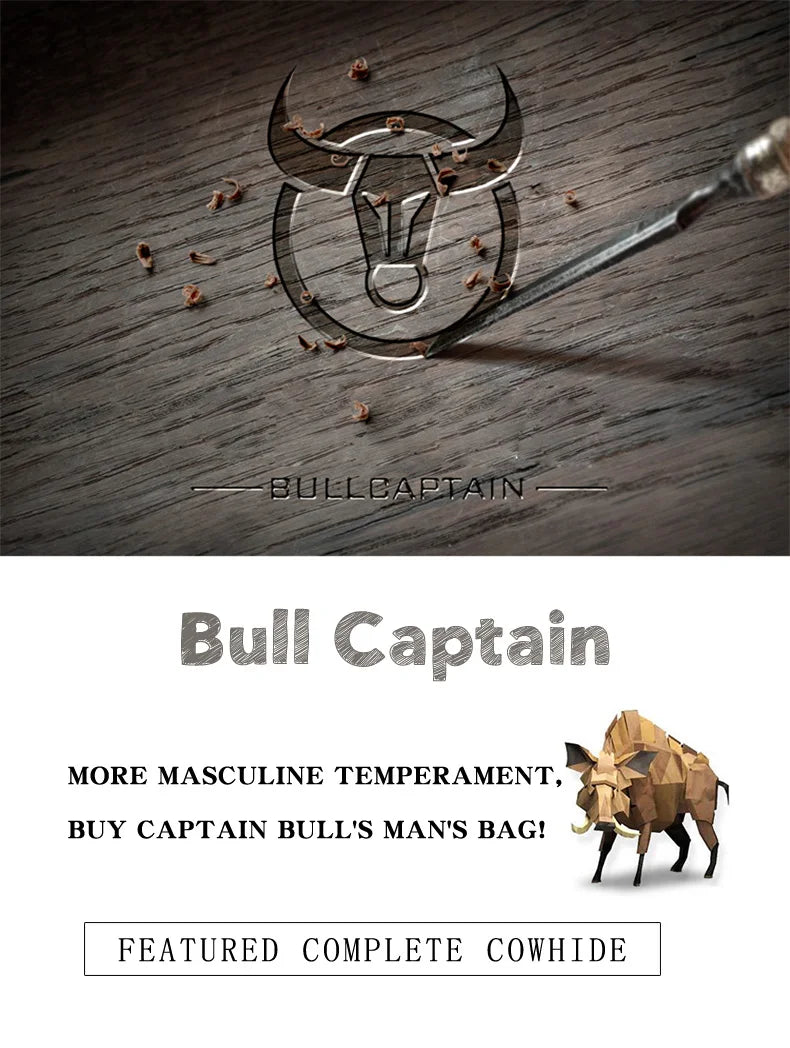 BULLCAPTAIN New 100% Leather