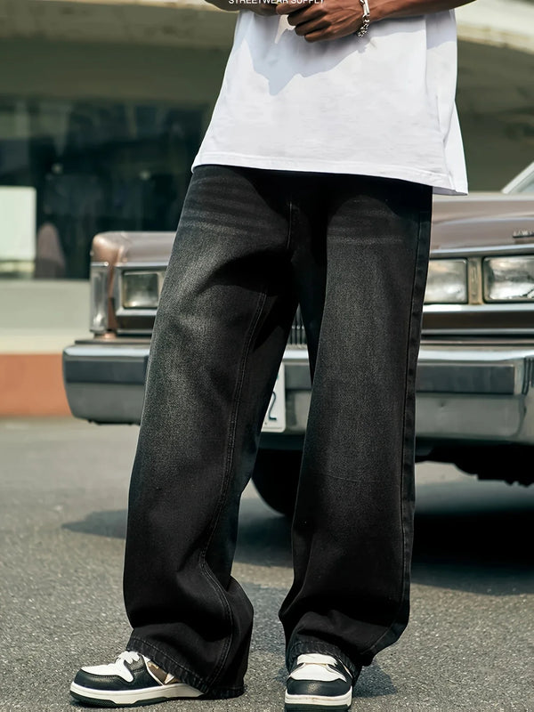 Men'S Skinny Fit Wide Leg