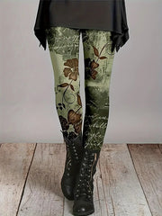 Women's Leggings Natural Floral