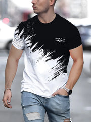 Casual Men's T-Shirt Gradient