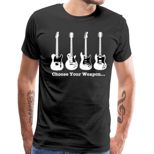 Electric Guitar Print Tops T Shirt