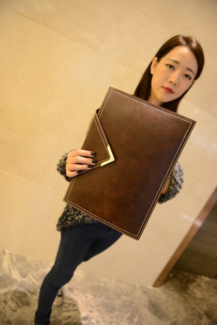 Leather Envelope Business Bag