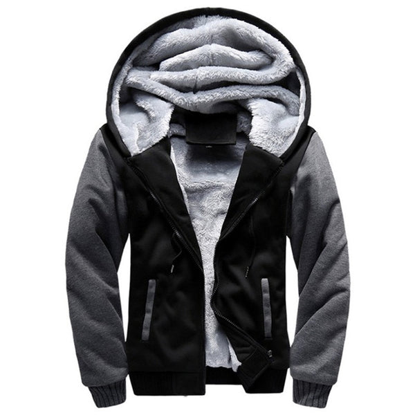 Thick Warm Fleece Zipper Men Jacket