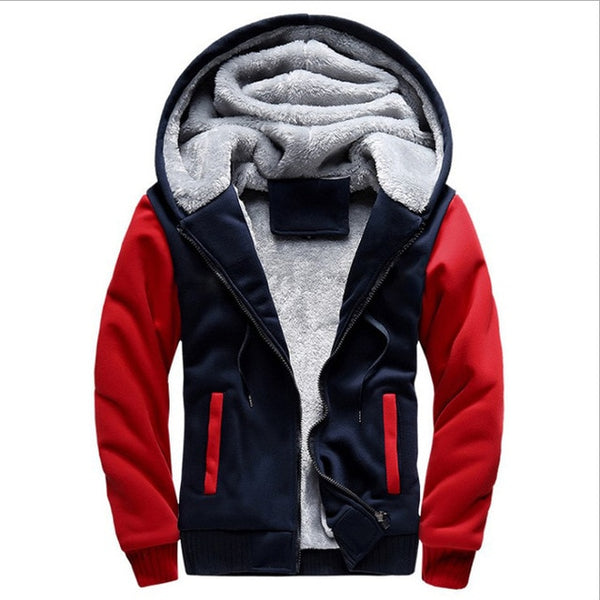 Thick Warm Fleece Zipper Men Jacket