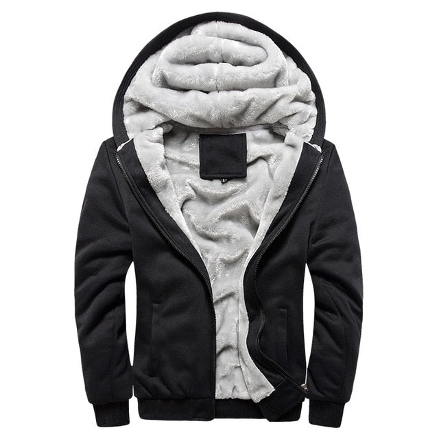 Thick Warm Fleece Zipper Men Jacket