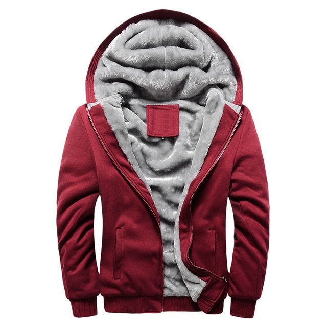 Thick Warm Fleece Zipper Men Jacket