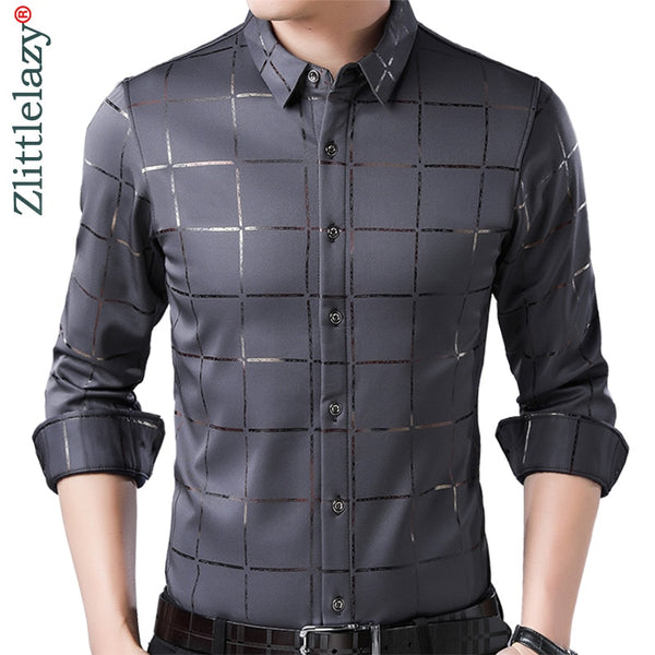 Long Sleeve Slim Fit Men Shirt