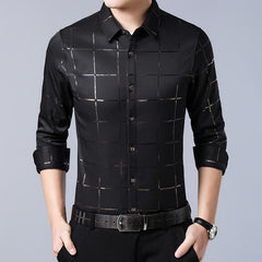 Long Sleeve Slim Fit Men Shirt