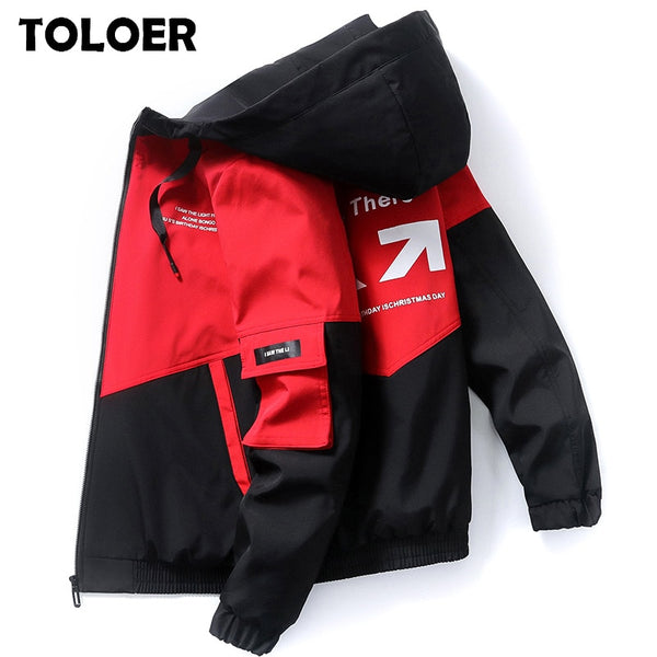 Men Big Size Hooded Casual Jacket