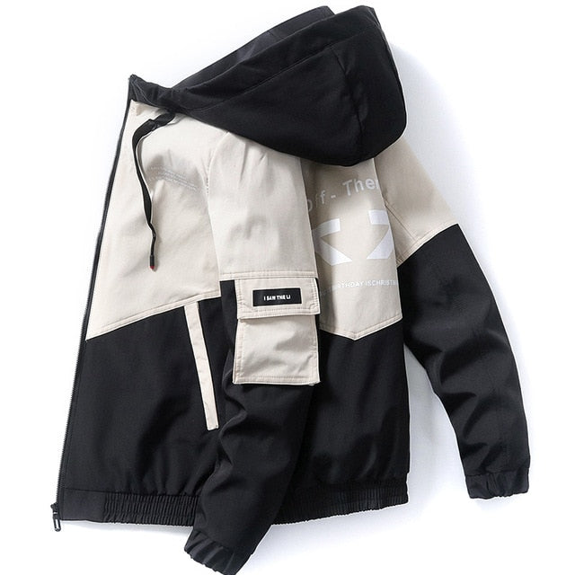 Men Big Size Hooded Casual Jacket
