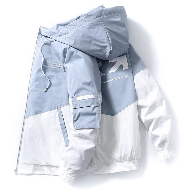 Men Big Size Hooded Casual Jacket
