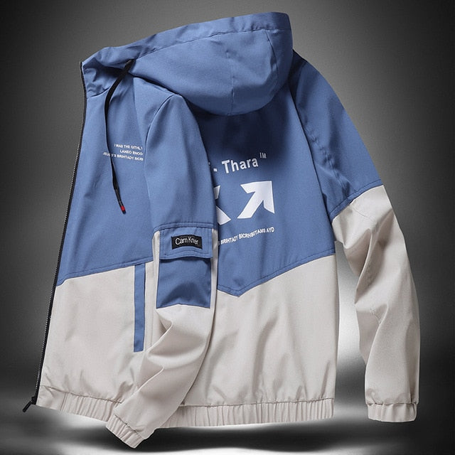 Men Big Size Hooded Casual Jacket